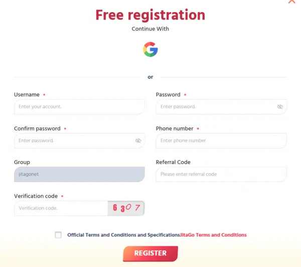 jitago register